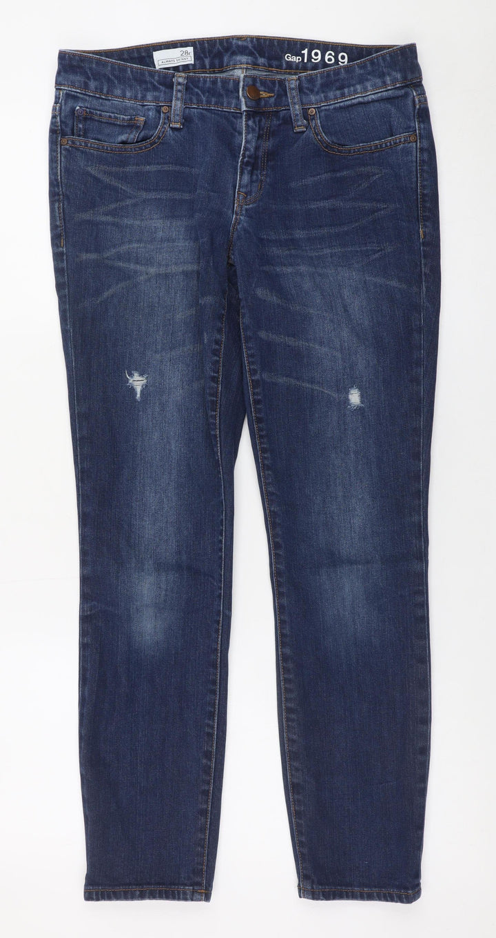 Gap Women’s Blue 1969 Always Skinny Jeans Size 10R Mid Rise Denim
