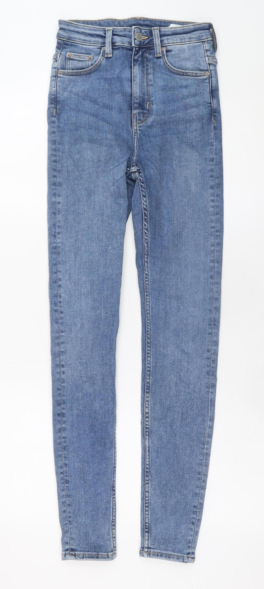 Weekday Women's Blue High Rise Skinny Jeans Size 8 26/30