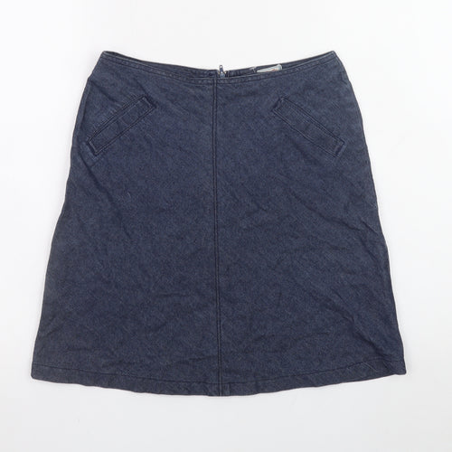 Rock V Teens Blue A-Line Cotton Denim Skirt XS