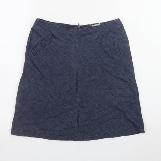 Rock V Teens Blue A-Line Cotton Denim Skirt XS