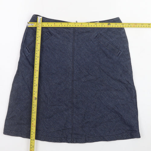 Rock V Teens Blue A-Line Cotton Denim Skirt XS