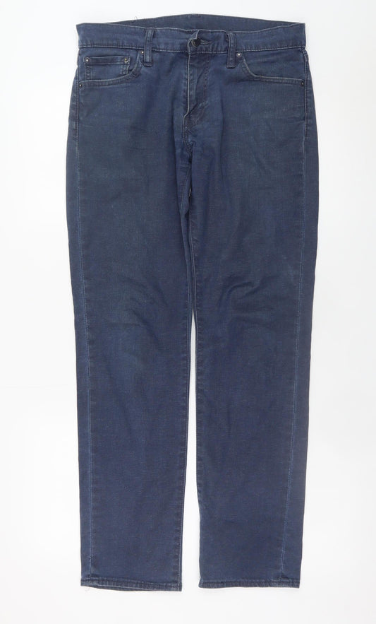 Levi's Men's Blue Straight Leg Denim Jeans W30 L32 Regular Fit