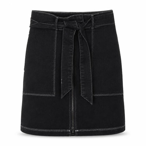 Firetrap Women's Black Knee Length Pencil Skirt Size S Denim Style