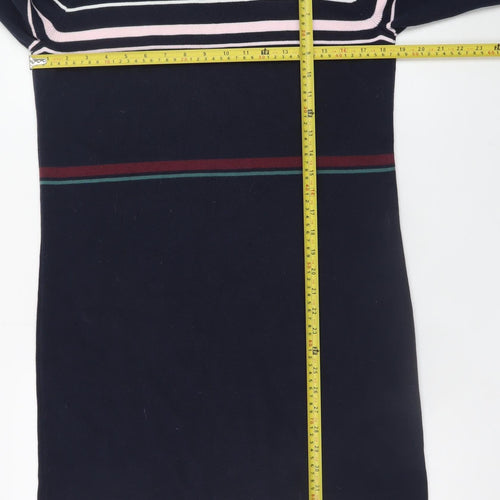 Crew Clothing Women Blue Striped Jumper Dress Size 10