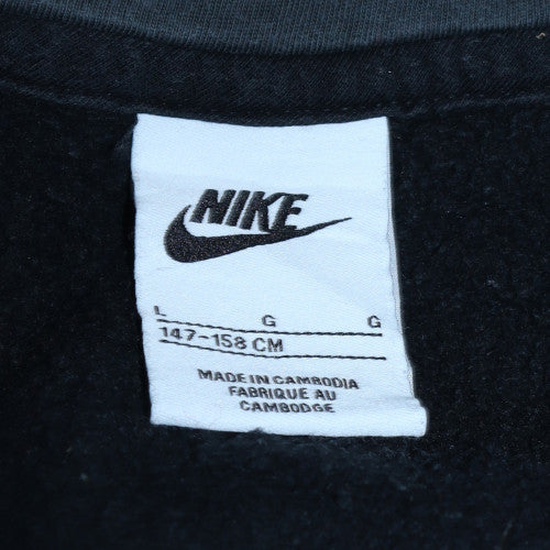 Nike Boys Black Full Zip Hoodie L (147-158cm) Fleece Sweatshirt