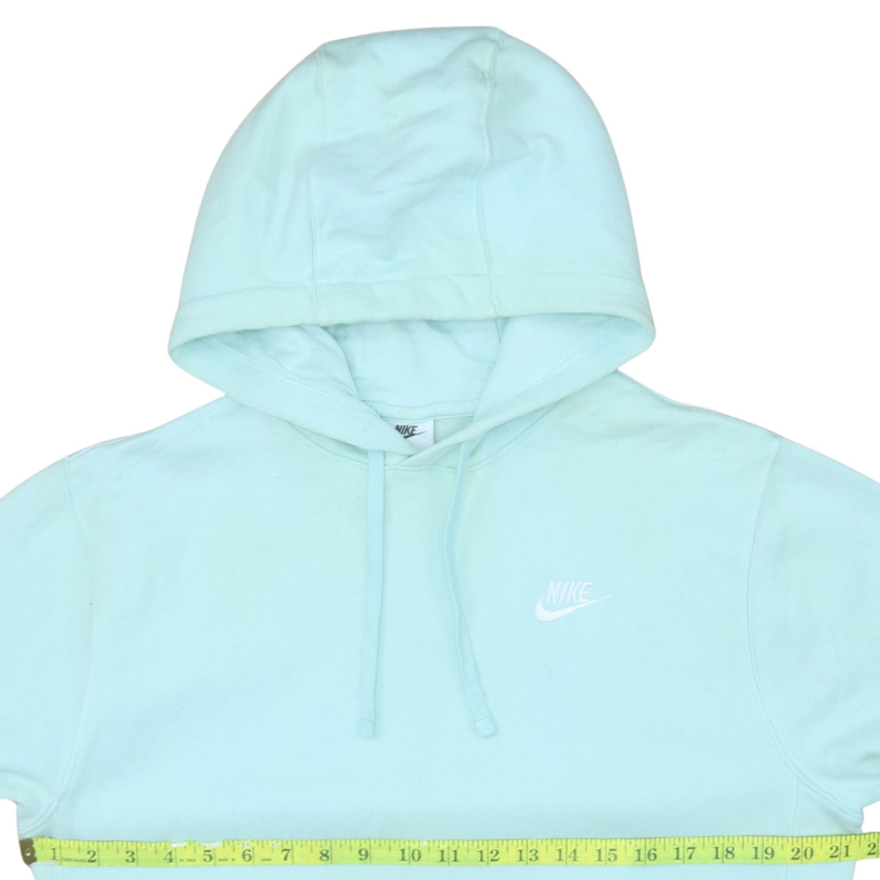 Nike Women's Mint Green Pullover Hoodie Small Fleece Lined Casual