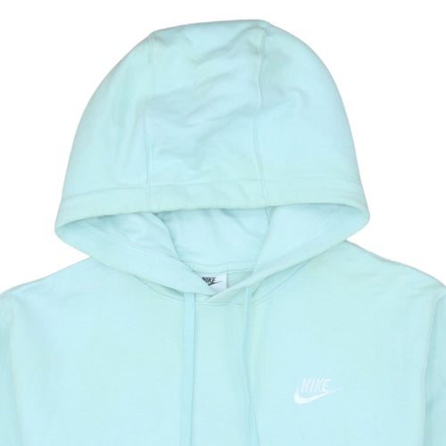 Nike Women's Mint Green Pullover Hoodie Small Fleece Lined Casual