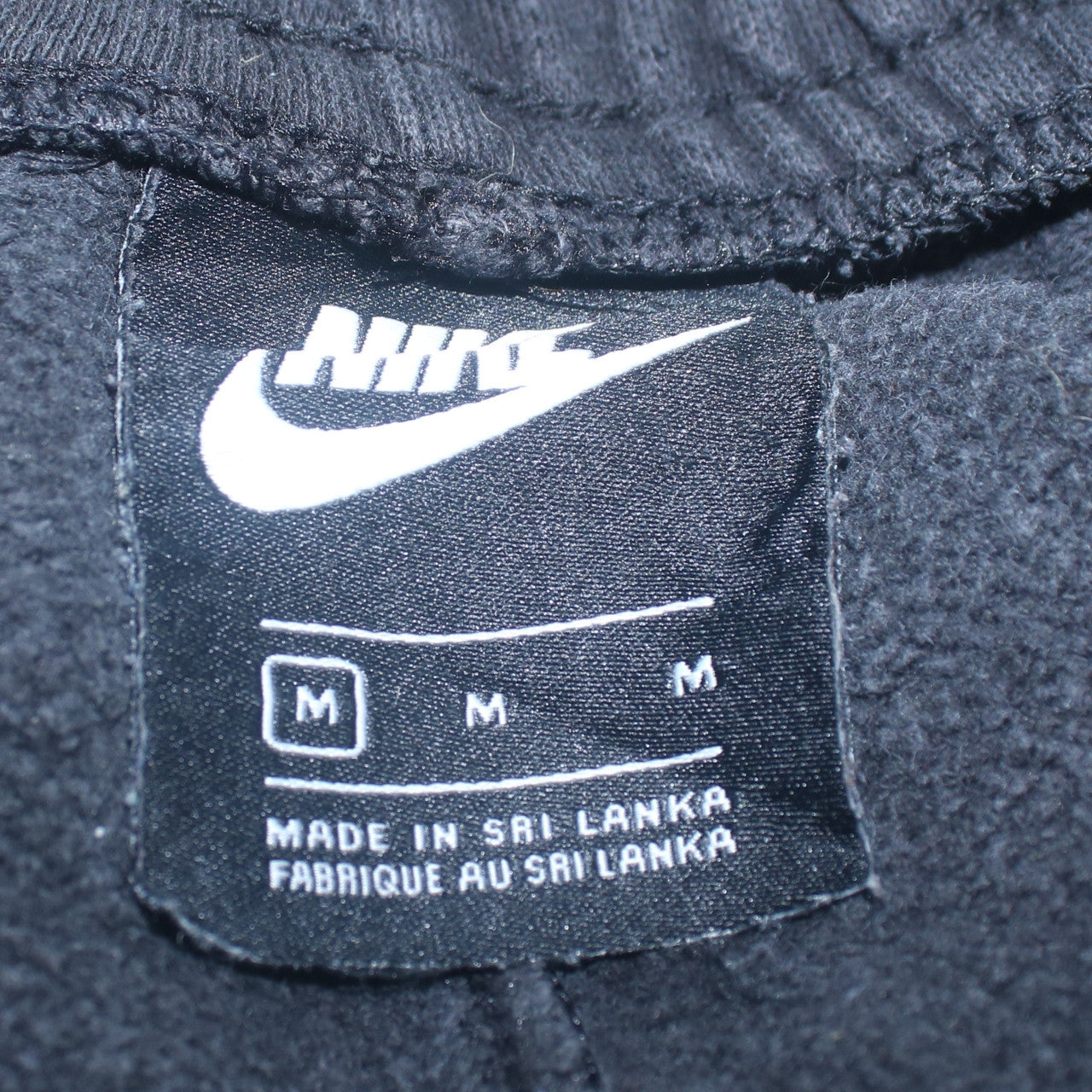 Nike Men Black Sweatpants Fleece Regular Fit M