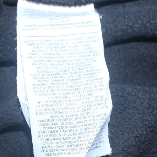 Nike Men Black Sweatpants Fleece Regular Fit M