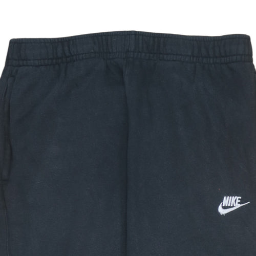 Nike Men Black Sweatpants Fleece Regular Fit M