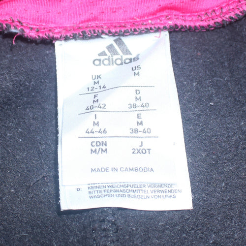 Adidas Women’s Black Pink Stripe Sweatpants M Regular Fit