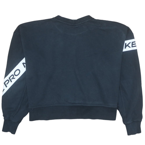 Nike Women Black Dri-FIT Crew Neck Pullover Sweatshirt S