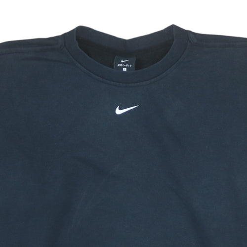 Nike Women Black Dri-FIT Crew Neck Pullover Sweatshirt S