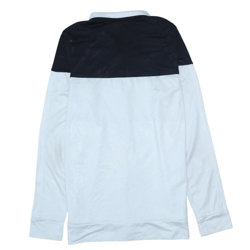 Under Armour Men's White Track Jacket Size S Colourblock Full Zip