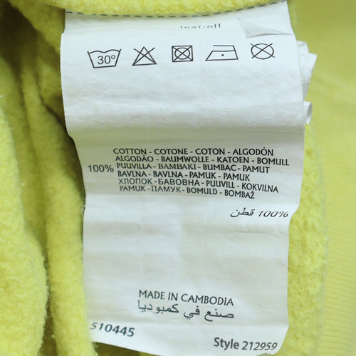 Champion Men's Yellow Small Pullover Crew Neck Sweatshirt