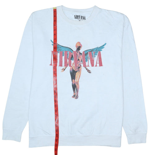Nirvana Women White XL Pullover Sweatshirt Graphic Print