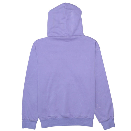 Champion Womens Purple Pullover Hoodie Medium Cotton Blend