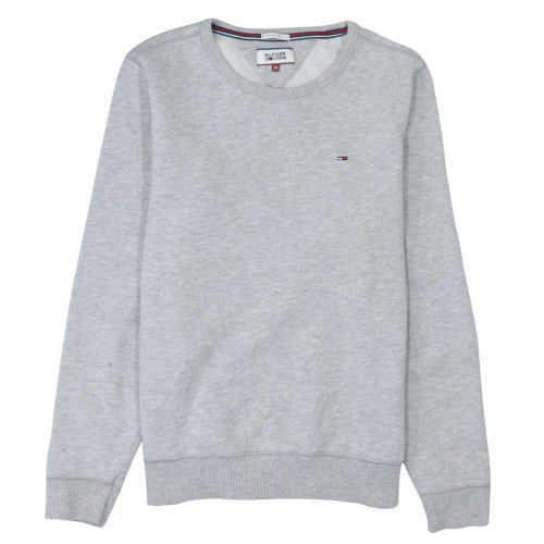 Tommy Hilfiger Men’s Grey Cotton Pullover Sweatshirt M