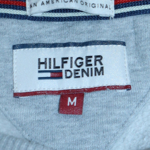 Tommy Hilfiger Men’s Grey Cotton Pullover Sweatshirt M