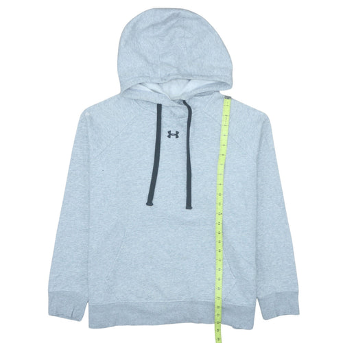 Under Armour Men's Grey Pullover Hoodie Size L Relaxed Fit Fleece