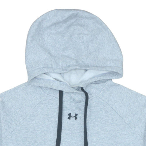 Under Armour Men's Grey Pullover Hoodie Size L Relaxed Fit Fleece
