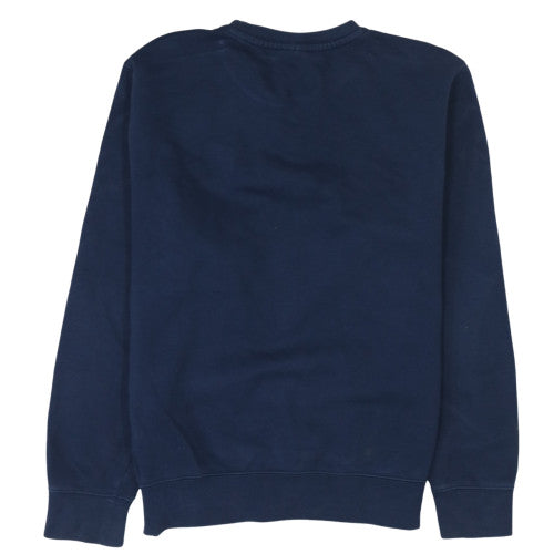 Nike Men's Blue Pullover Sweatshirt Crew Neck Fleece Size S Regular