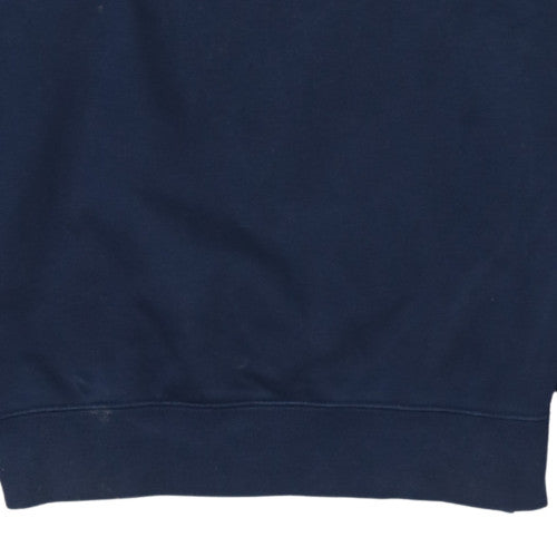 Nike Men's Blue Pullover Sweatshirt Crew Neck Fleece Size S Regular