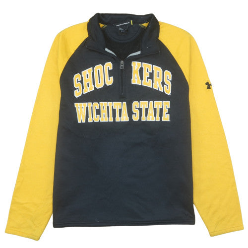 Under Armour Men’s Black 1/4 Zip Sweatshirt Wichita State Medium