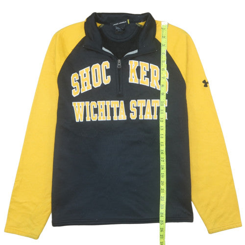 Under Armour Men’s Black 1/4 Zip Sweatshirt Wichita State Medium