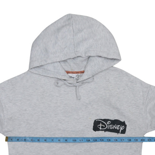 Disney Women's Grey Pullover Hoodie XS - Classic Logo Print