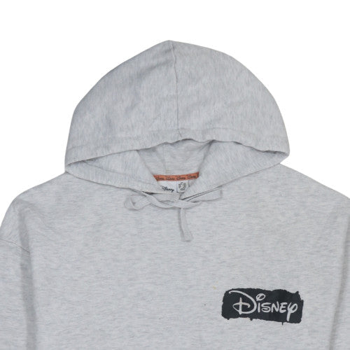 Disney Women's Grey Pullover Hoodie XS - Classic Logo Print