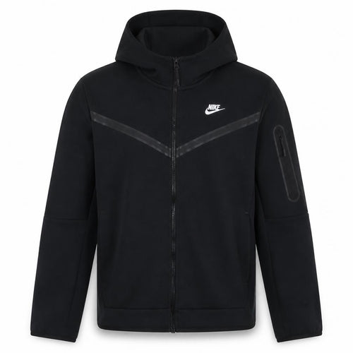 Nike Men's Black Full Zip Fleece Hoodie Size S Regular Fit