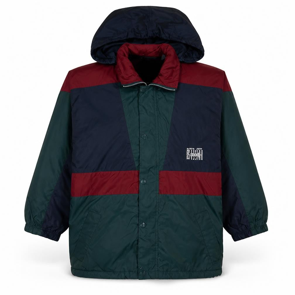 Front view of Runout Men's Multicoloured L Hooded Windbreaker Jacket