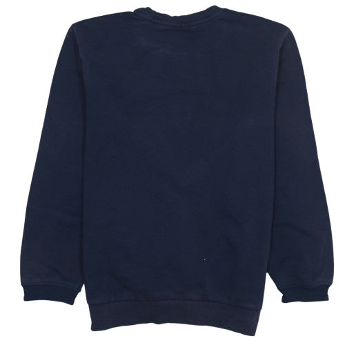Puma Men's Blue Crew Neck Logo Pullover Sweatshirt Size M