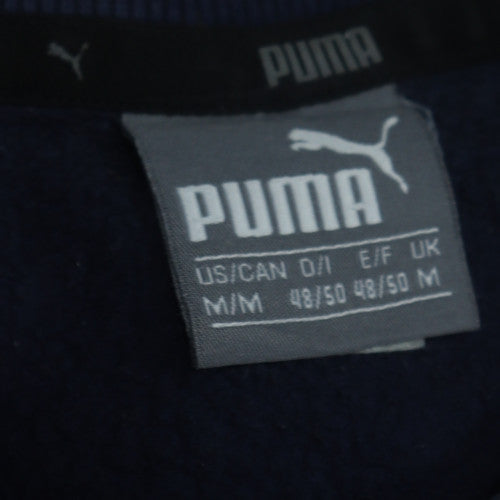Puma Men's Blue Crew Neck Logo Pullover Sweatshirt Size M