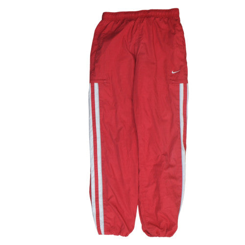 Nike Boys Red Track Pants 10 Years Elastic Waist Side Stripe Activewear