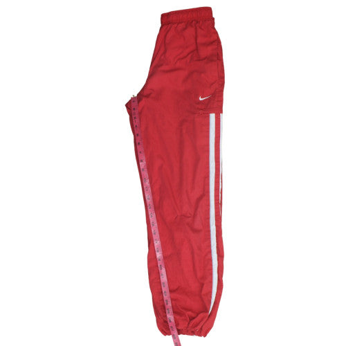 Nike Boys Red Track Pants 10 Years Elastic Waist Side Stripe Activewear