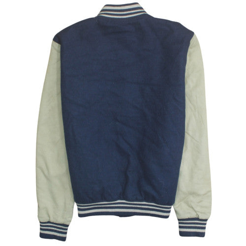 Rainbow Collection Men's Blue Varsity Jacket 33R Wool Blend