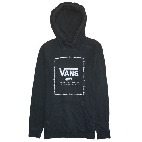 Vans Men's Black Pullover Hoodie Small Fleece Graphic Skate Sweatshirt