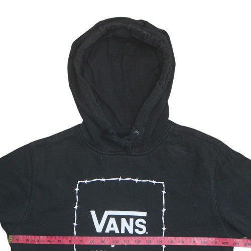 Vans Men's Black Pullover Hoodie Small Fleece Graphic Skate Sweatshirt