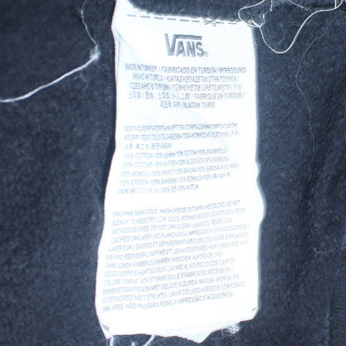 Vans Men's Black Pullover Hoodie Small Fleece Graphic Skate Sweatshirt