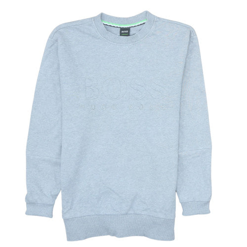 Hugo Boss Men's Grey Crew Neck Logo Sweatshirt Size M Pullover