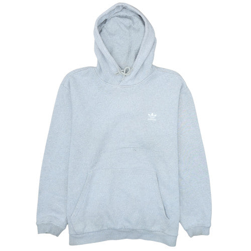 Adidas Men’s Grey XL Pullover Hoodie Fleece Logo Sweatshirt