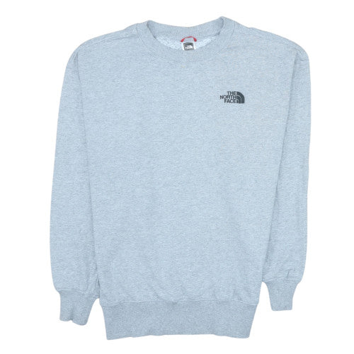 The North Face Men's Grey Crew Neck Sweatshirt M Cotton Blend