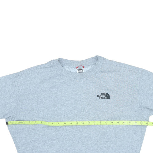 The North Face Men's Grey Crew Neck Sweatshirt M Cotton Blend