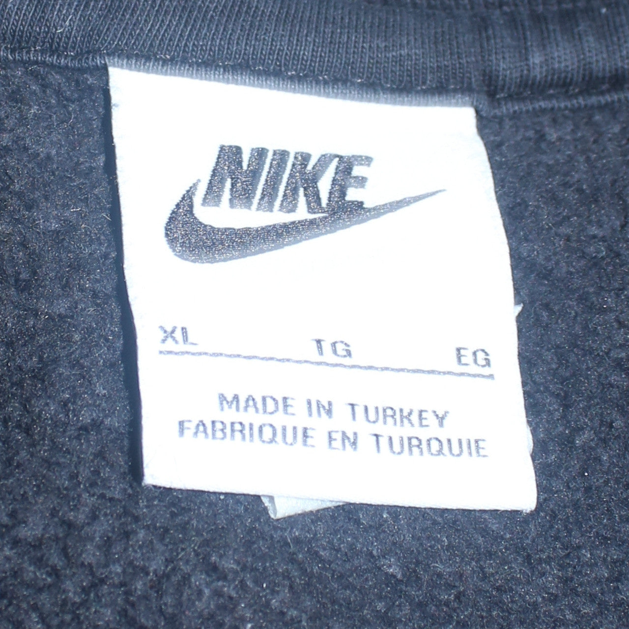 Nike Womens Black XL Pullover Sweatshirt Gold Logo Just Do It