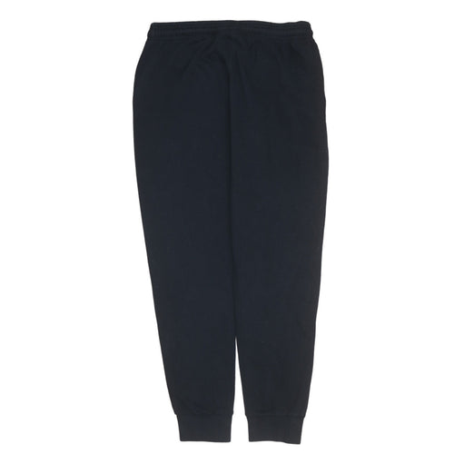 Champion Men's Black Jogger Trousers L Logo Cuffed Sweatpants