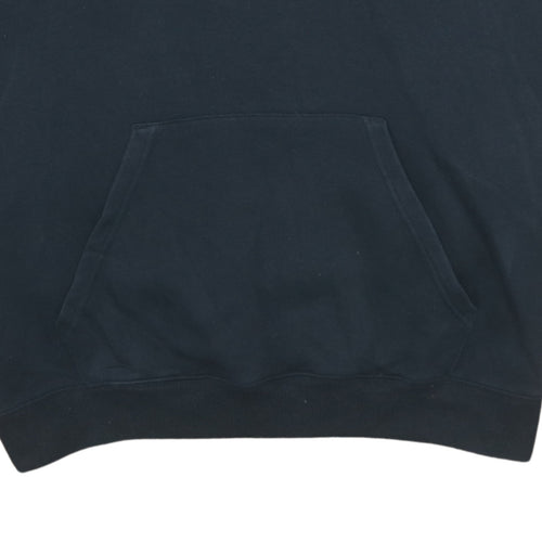 Adidas Women Black Pullover Hoodie Large Sportswear Logo Cotton Blend
