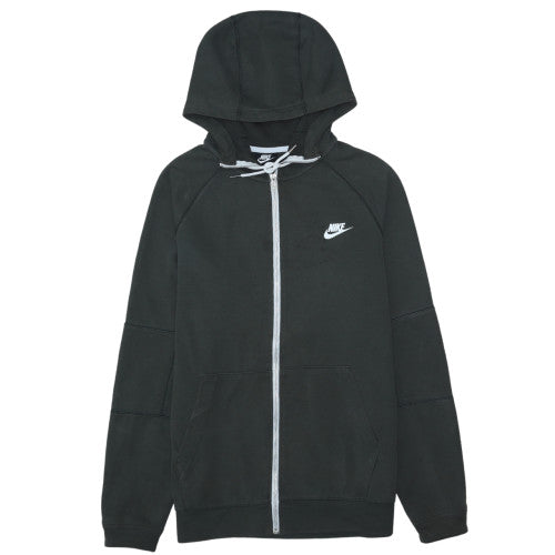 Nike Men's Black Full Zip Hoodie Size M Cotton Blend