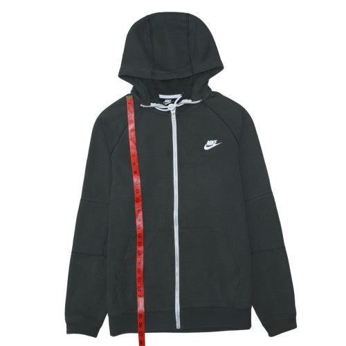 Nike Men's Black Full Zip Hoodie Size M Cotton Blend